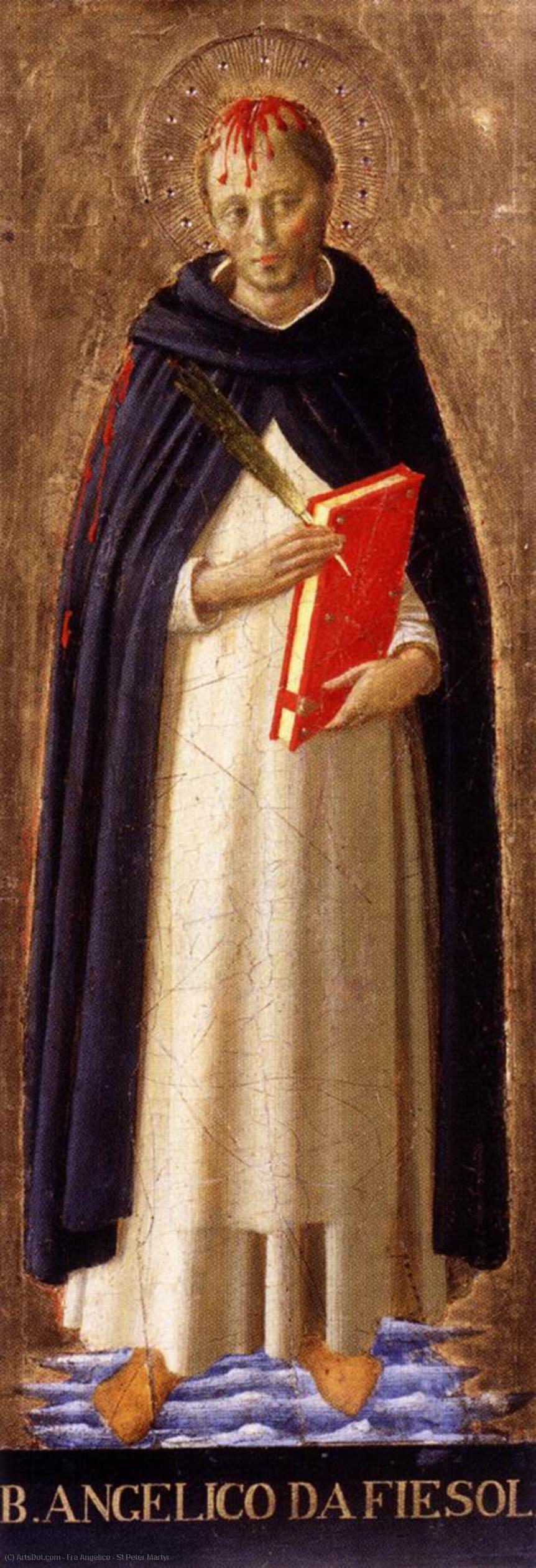 Wikioo.org – L'Enciclopedia delle Belle Arti - Pittura, Opere di Fra Angelico - San Pietro Martire