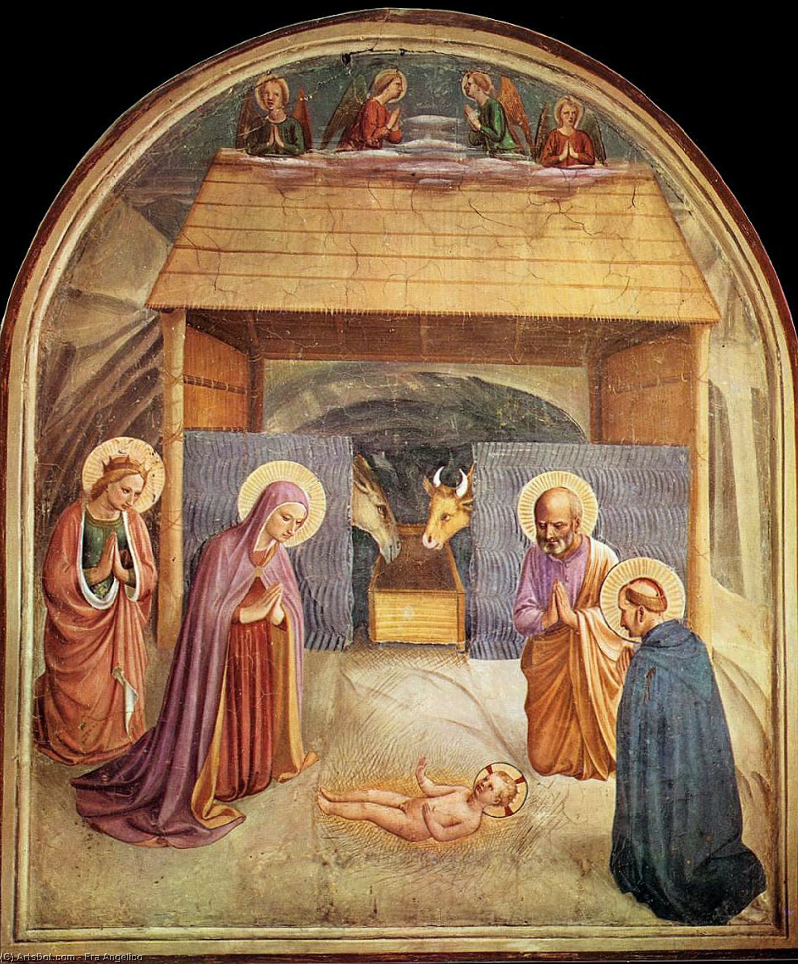 Wikioo.org – La Enciclopedia de las Bellas Artes - Pintura, Obras de arte de Fra Angelico - Navidad
