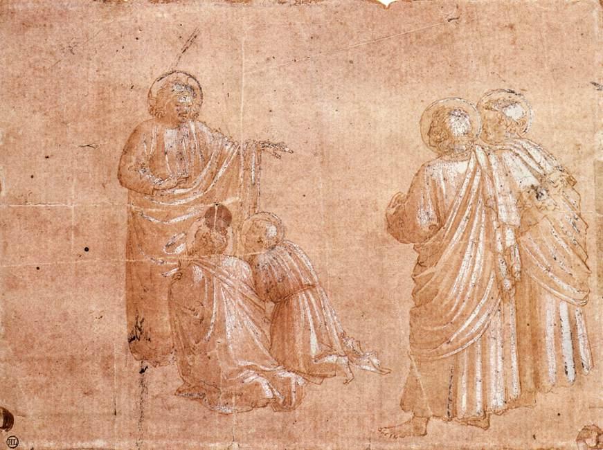 WikiOO.org - Enciclopedia of Fine Arts - Pictura, lucrări de artă Fra Angelico - Institution of the Eucharist