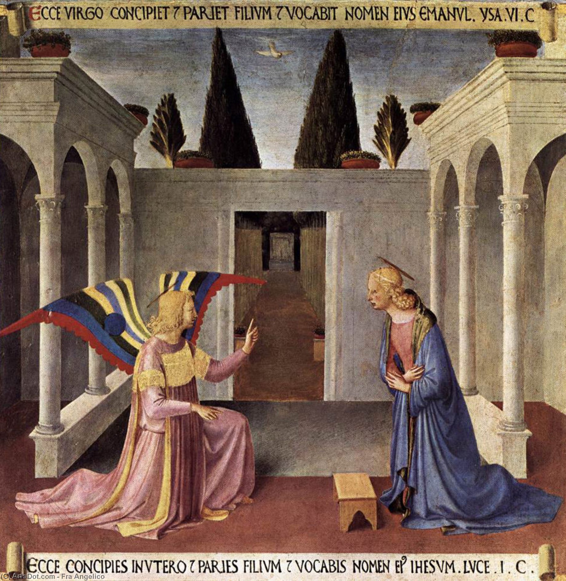 WikiOO.org - Енциклопедия за изящни изкуства - Живопис, Произведения на изкуството Fra Angelico - Annunciation
