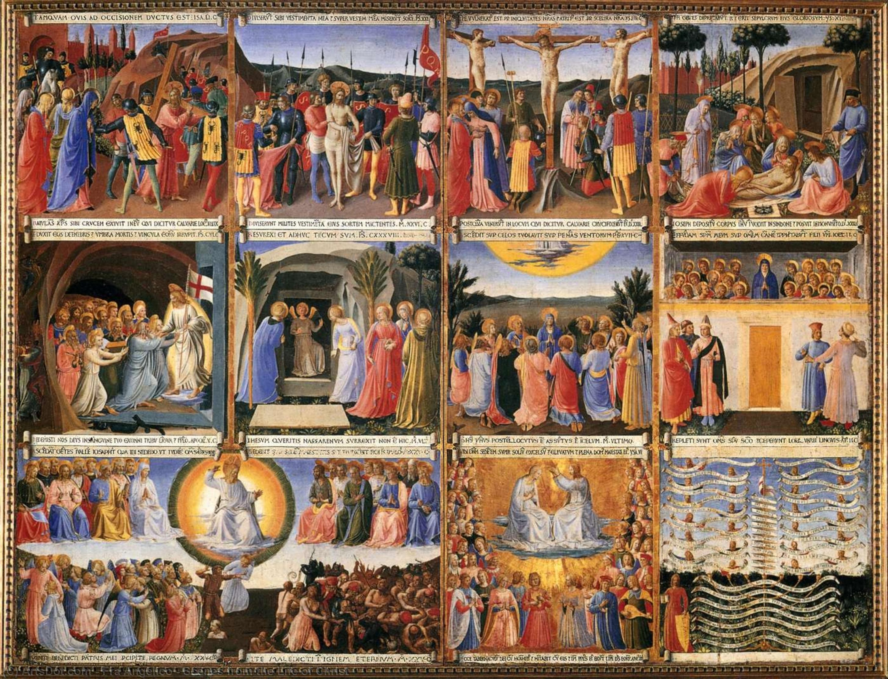 WikiOO.org – 美術百科全書 - 繪畫，作品 Fra Angelico - 从场景的 生命  的  基督