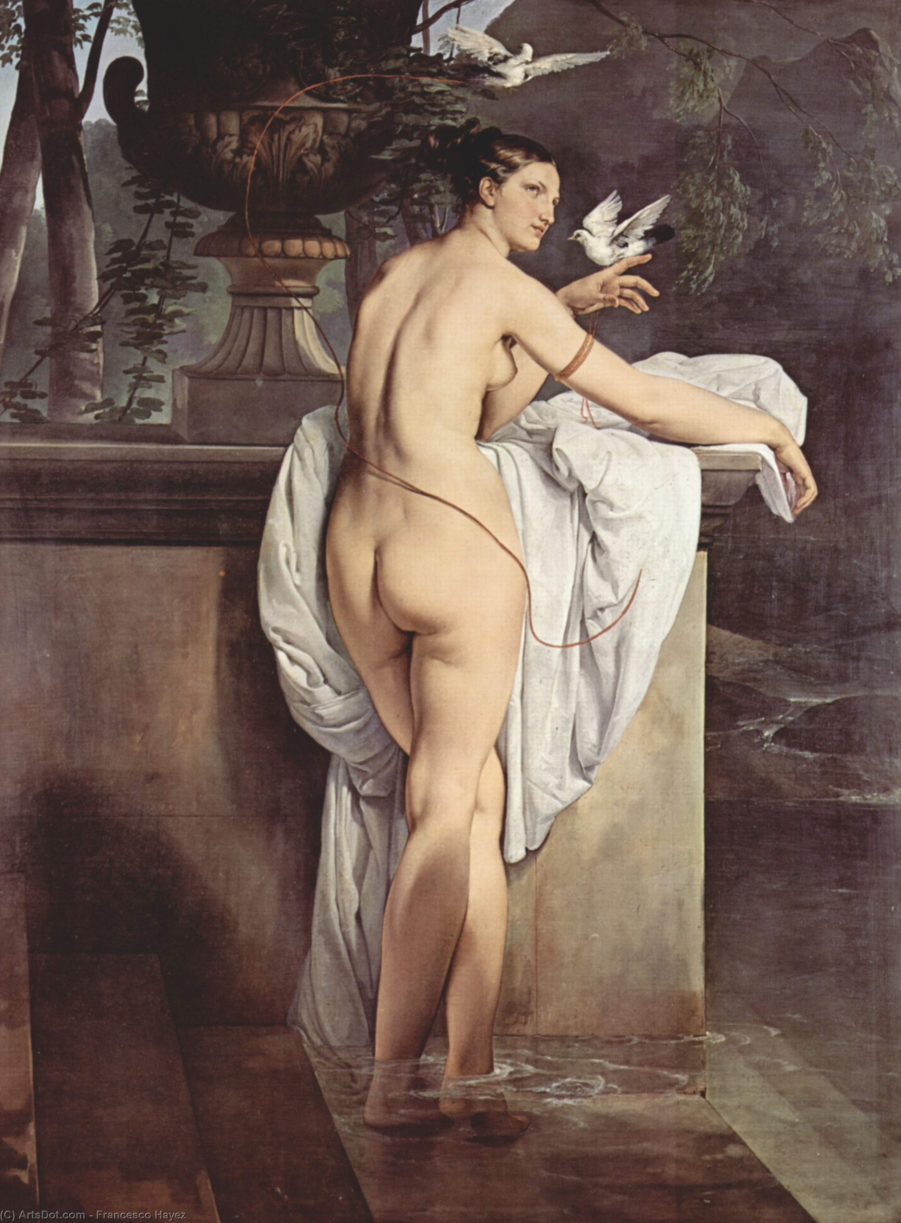 Wikioo.org - The Encyclopedia of Fine Arts - Painting, Artwork by Francesco Hayez - Ballerina Carlotta Chabert as Venus