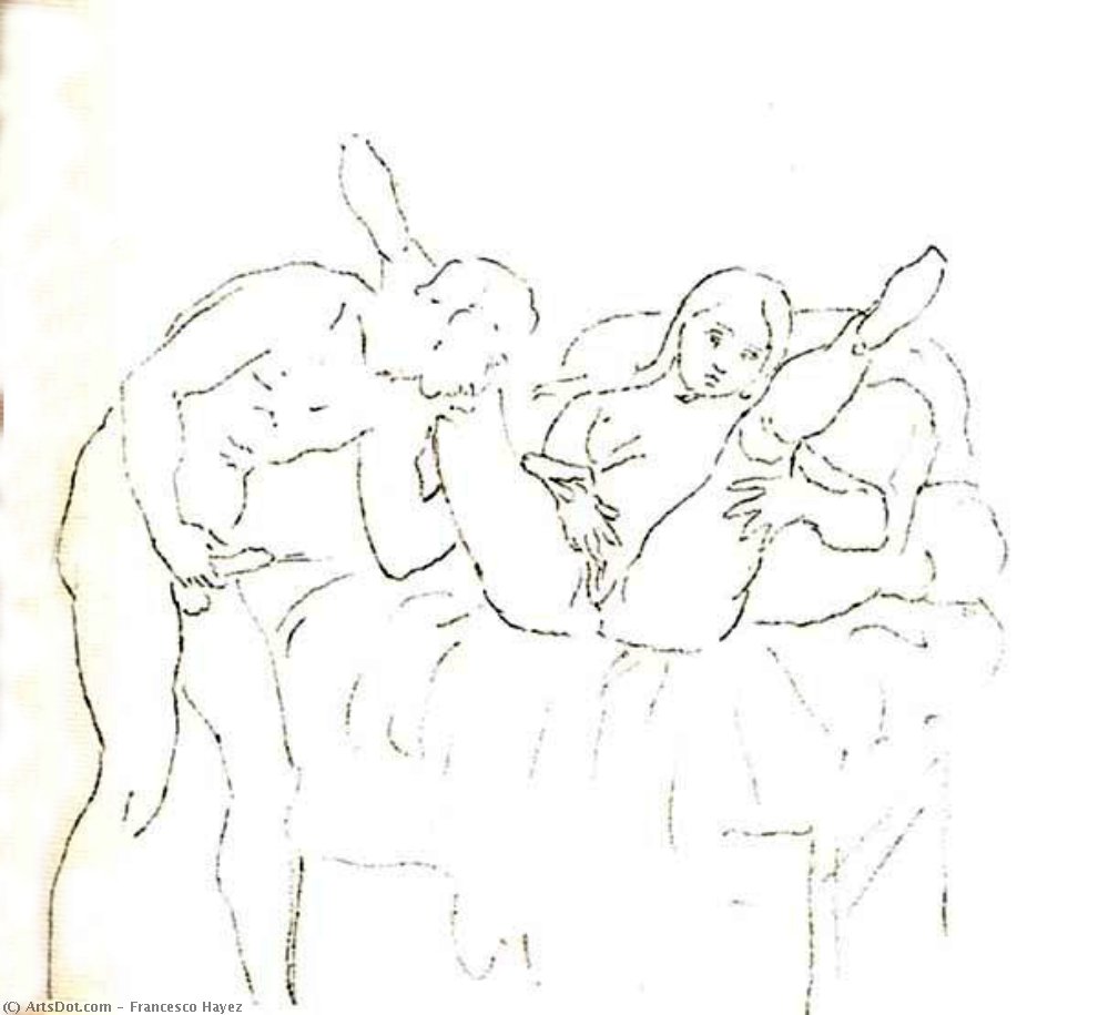 Wikioo.org - Bách khoa toàn thư về mỹ thuật - Vẽ tranh, Tác phẩm nghệ thuật Francesco Hayez - Sexual intercourse