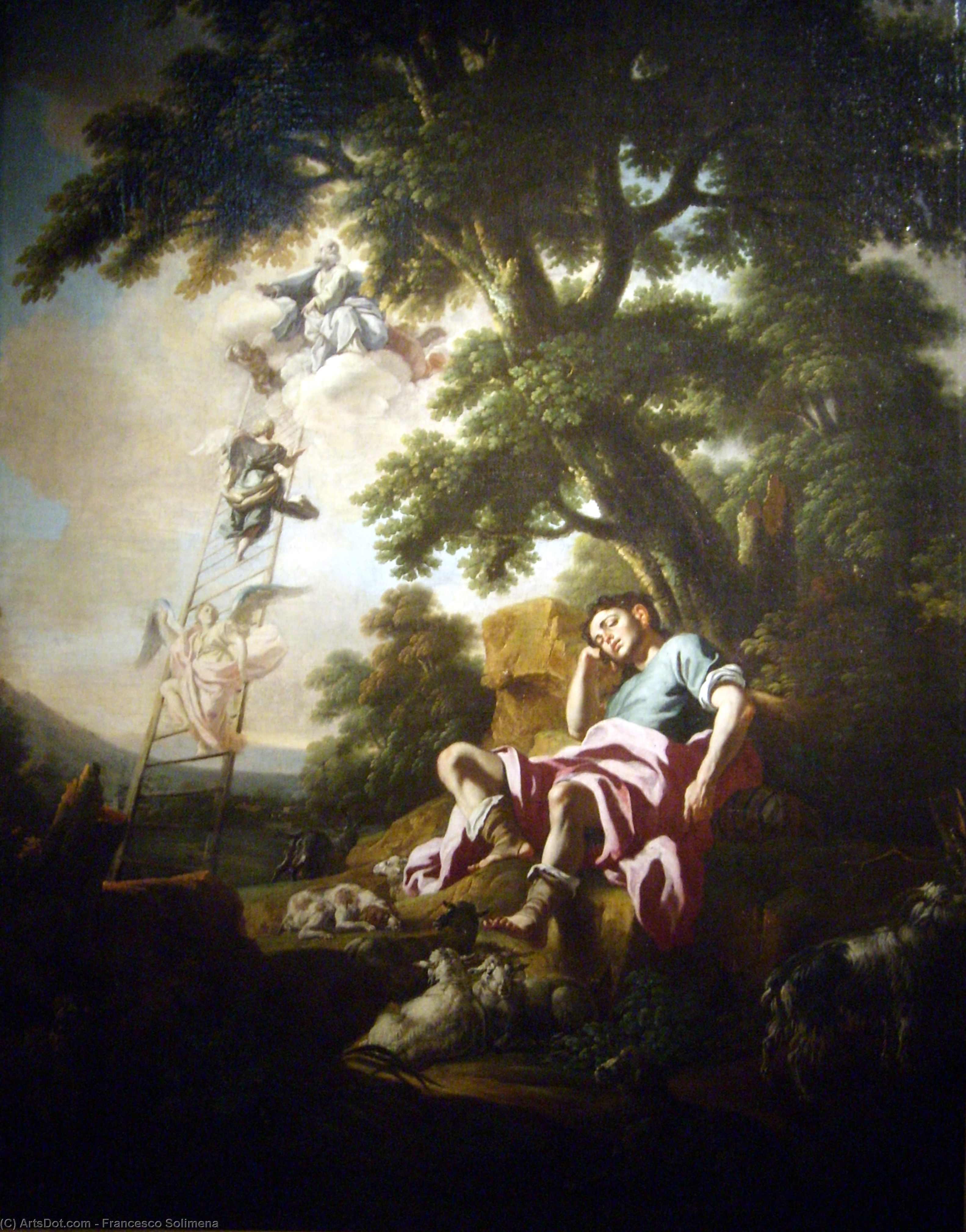 Wikioo.org - The Encyclopedia of Fine Arts - Painting, Artwork by Francesco Solimena - Dream of Jacob
