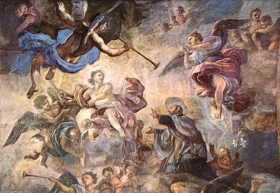 Wikioo.org - The Encyclopedia of Fine Arts - Painting, Artwork by Francesco Solimena - Saint Cajetan Appeasing Divine Anger