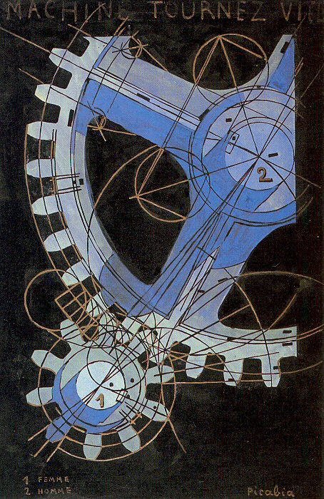 Wikioo.org - สารานุกรมวิจิตรศิลป์ - จิตรกรรม Francis Picabia - Machine Turn Quickly