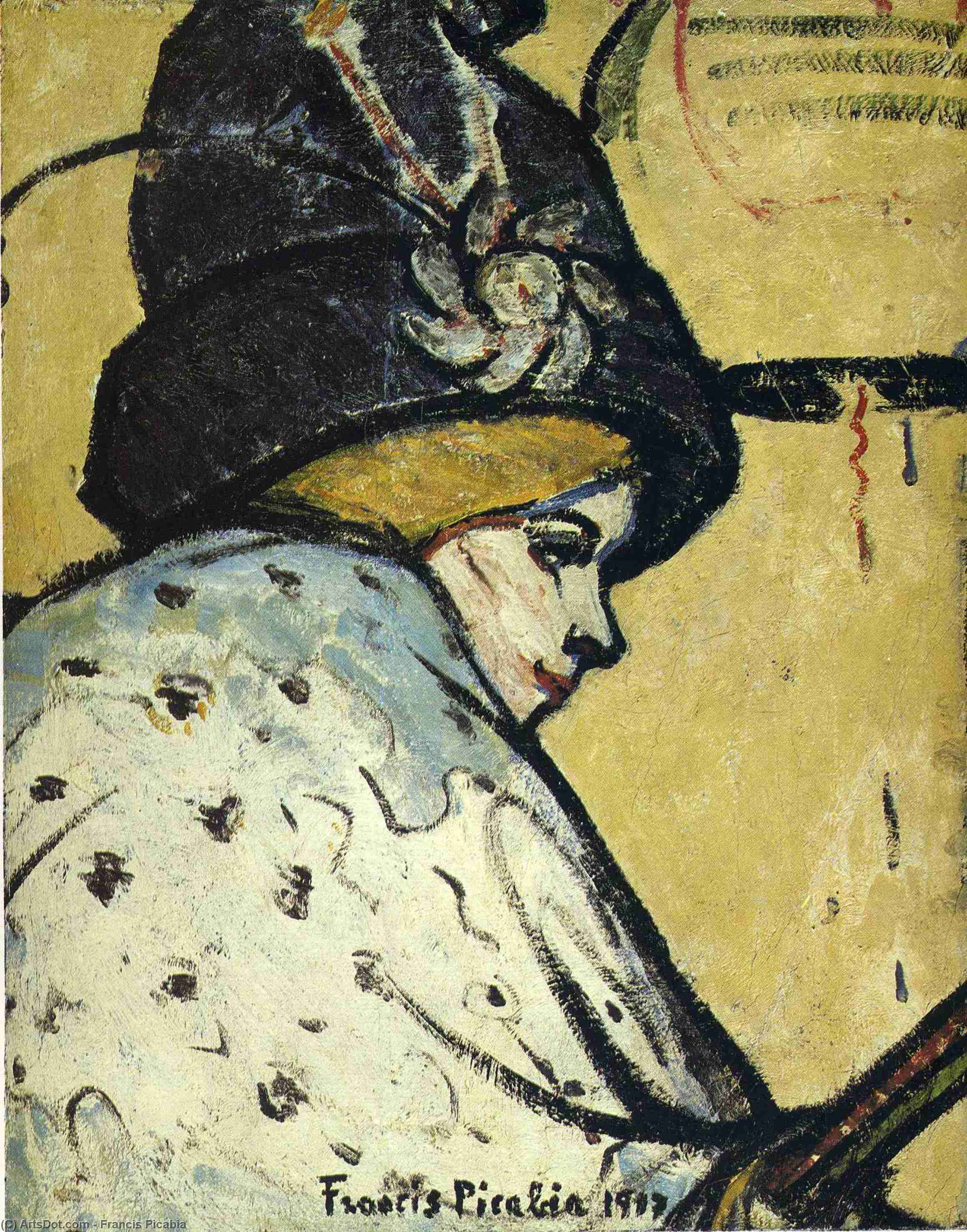 WikiOO.org – 美術百科全書 - 繪畫，作品 Francis Picabia - 珍妮的肖像玛丽资产阶级的