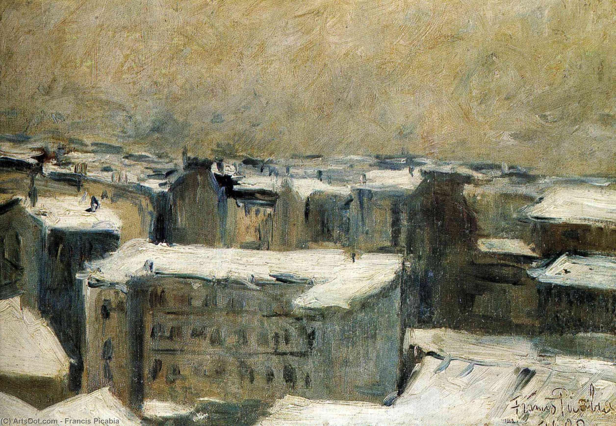 WikiOO.org - Енциклопедия за изящни изкуства - Живопис, Произведения на изкуството Francis Picabia - Roofs of Paris