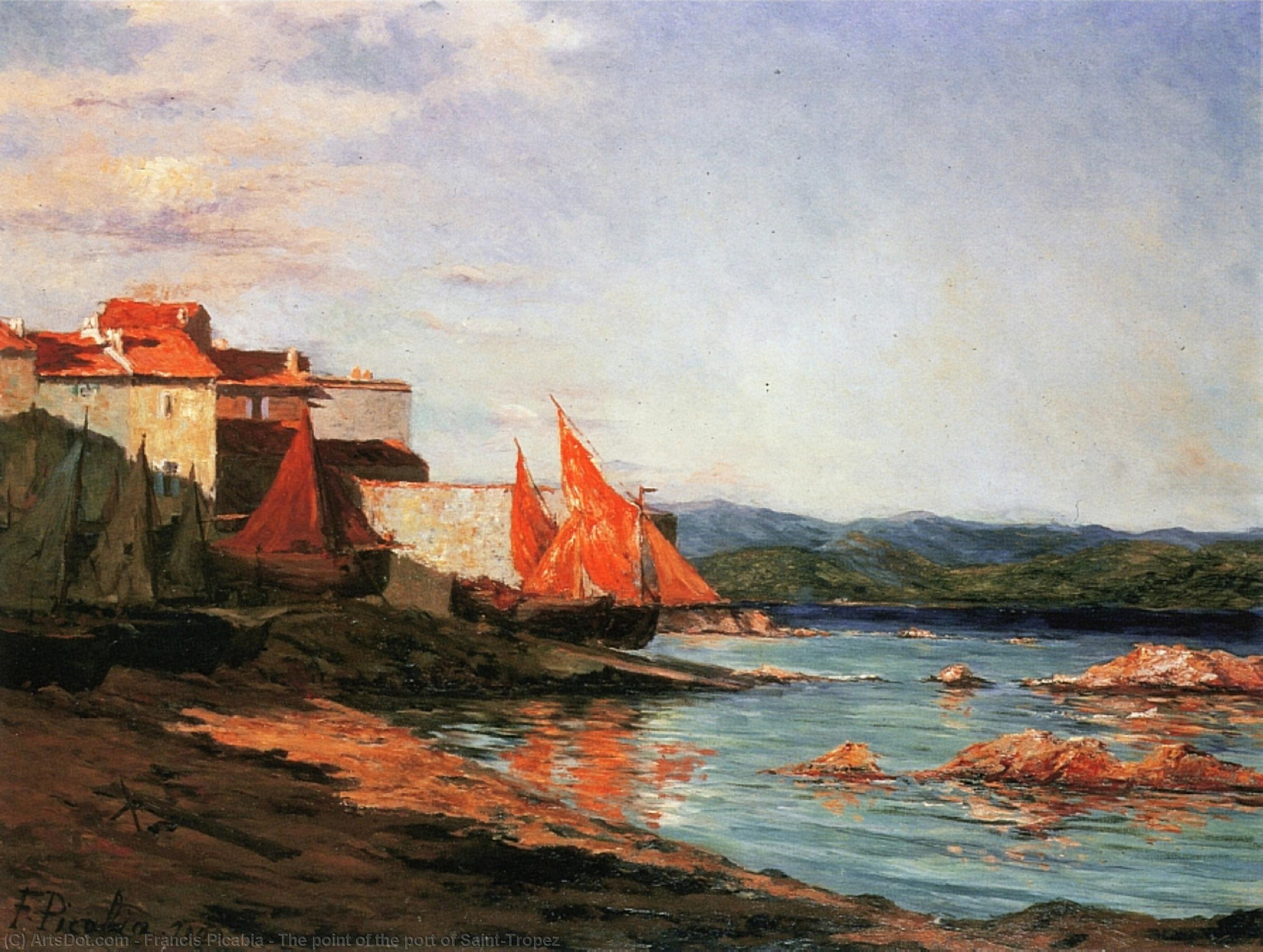 WikiOO.org - Енциклопедия за изящни изкуства - Живопис, Произведения на изкуството Francis Picabia - The point of the port of Saint-Tropez