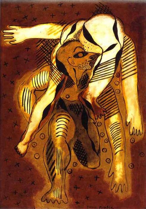 Wikioo.org - สารานุกรมวิจิตรศิลป์ - จิตรกรรม Francis Picabia - The Acrobates