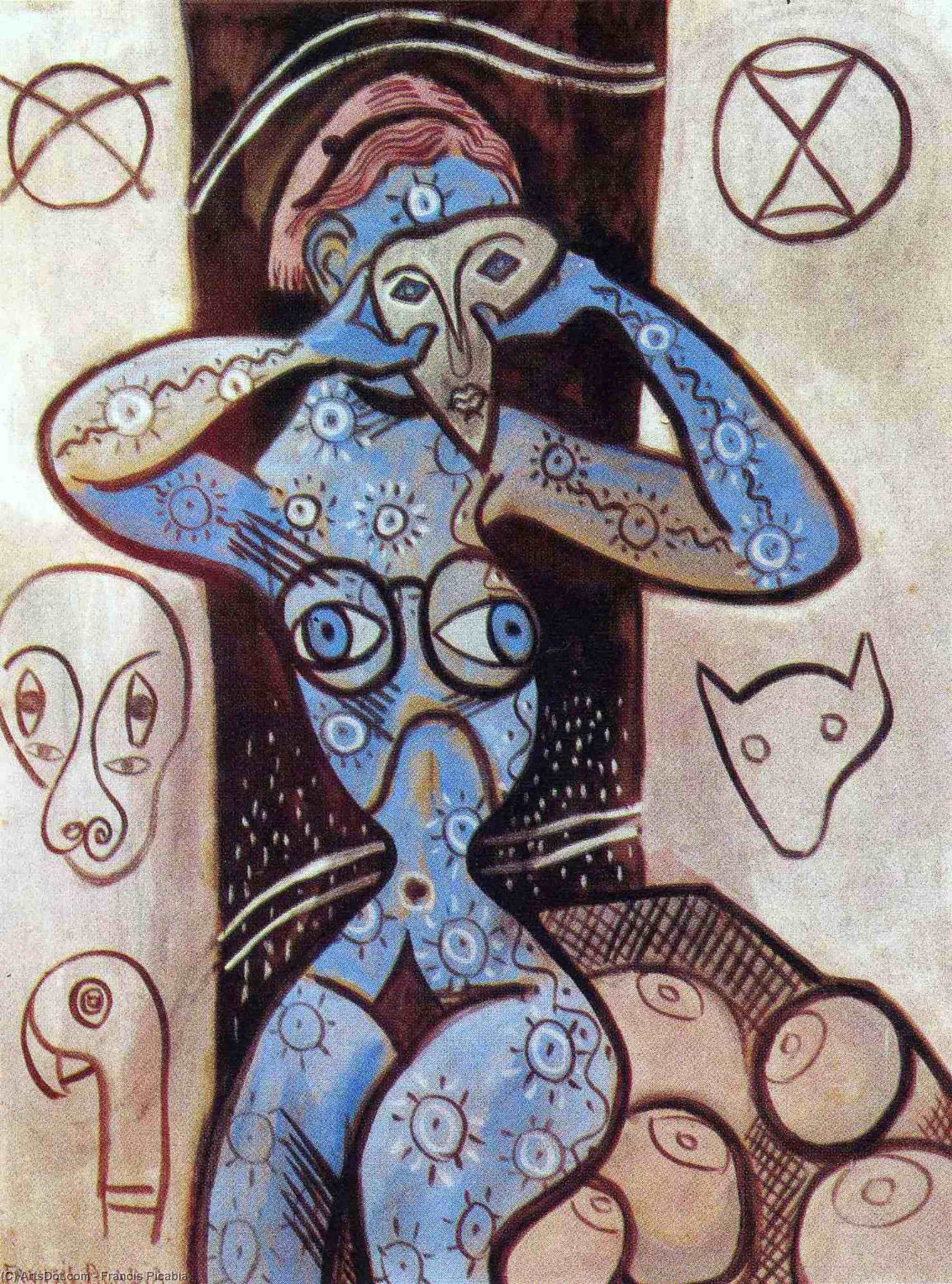Wikioo.org - The Encyclopedia of Fine Arts - Painting, Artwork by Francis Picabia - Breasts
