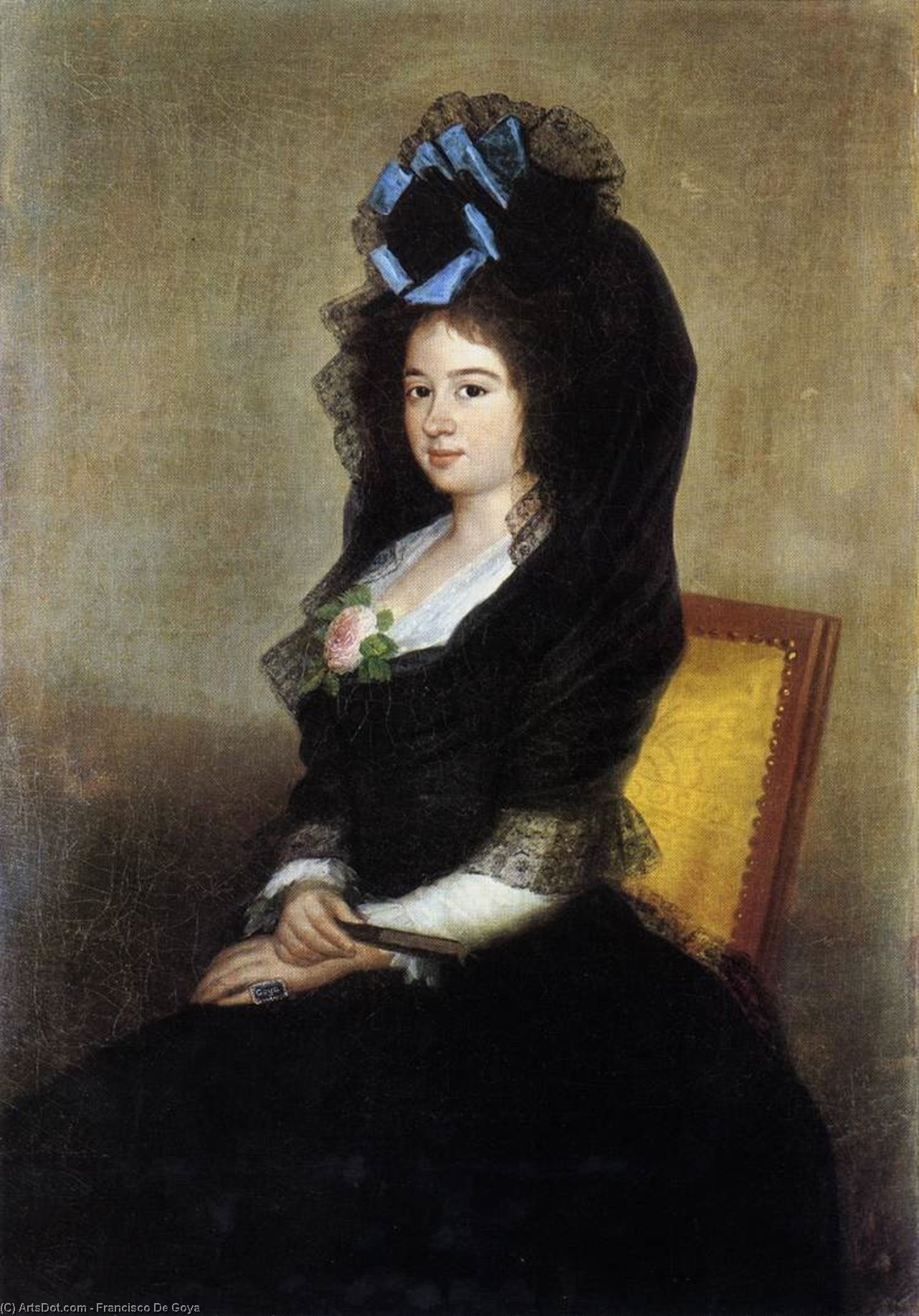 Wikioo.org – La Enciclopedia de las Bellas Artes - Pintura, Obras de arte de Francisco De Goya - Doña Narcisa Baranana de Goicoechea