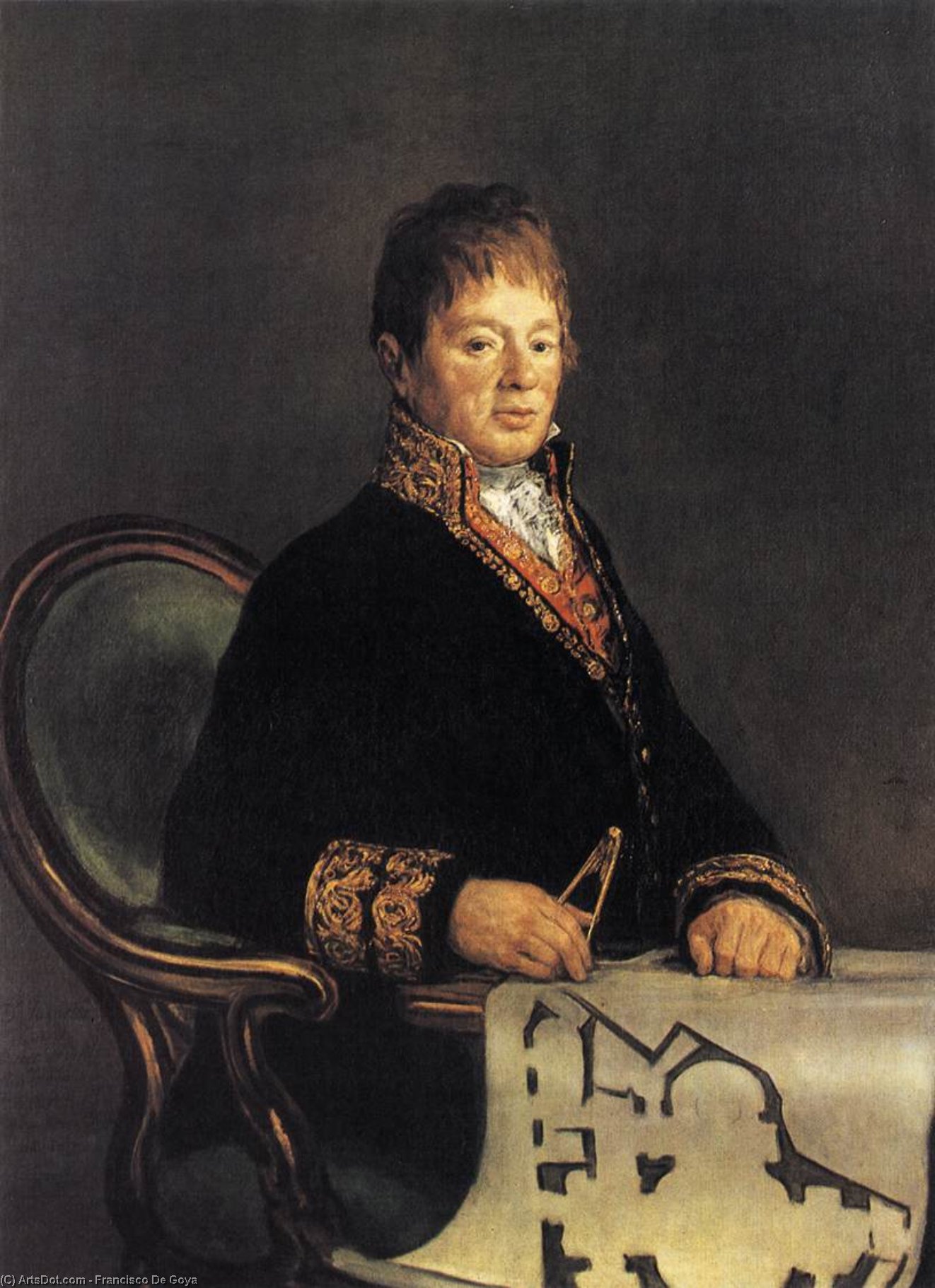 WikiOO.org - 백과 사전 - 회화, 삽화 Francisco De Goya - Don Juan Antonio Cuervo