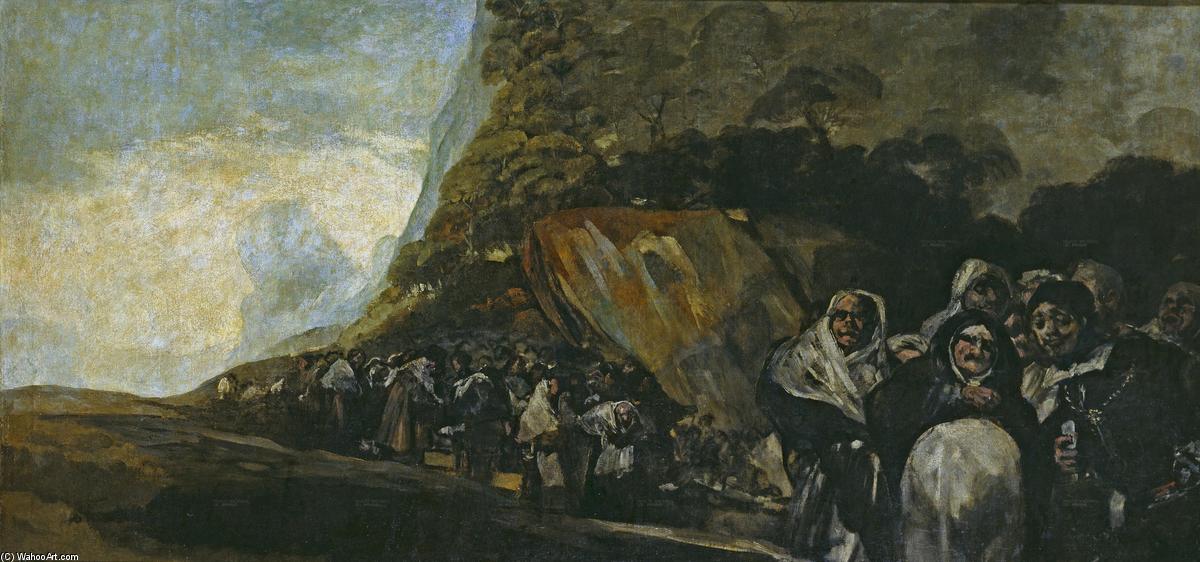 Wikioo.org - Die Enzyklopädie bildender Kunst - Malerei, Kunstwerk von Francisco De Goya - Gehweg von  der  heilig  büro