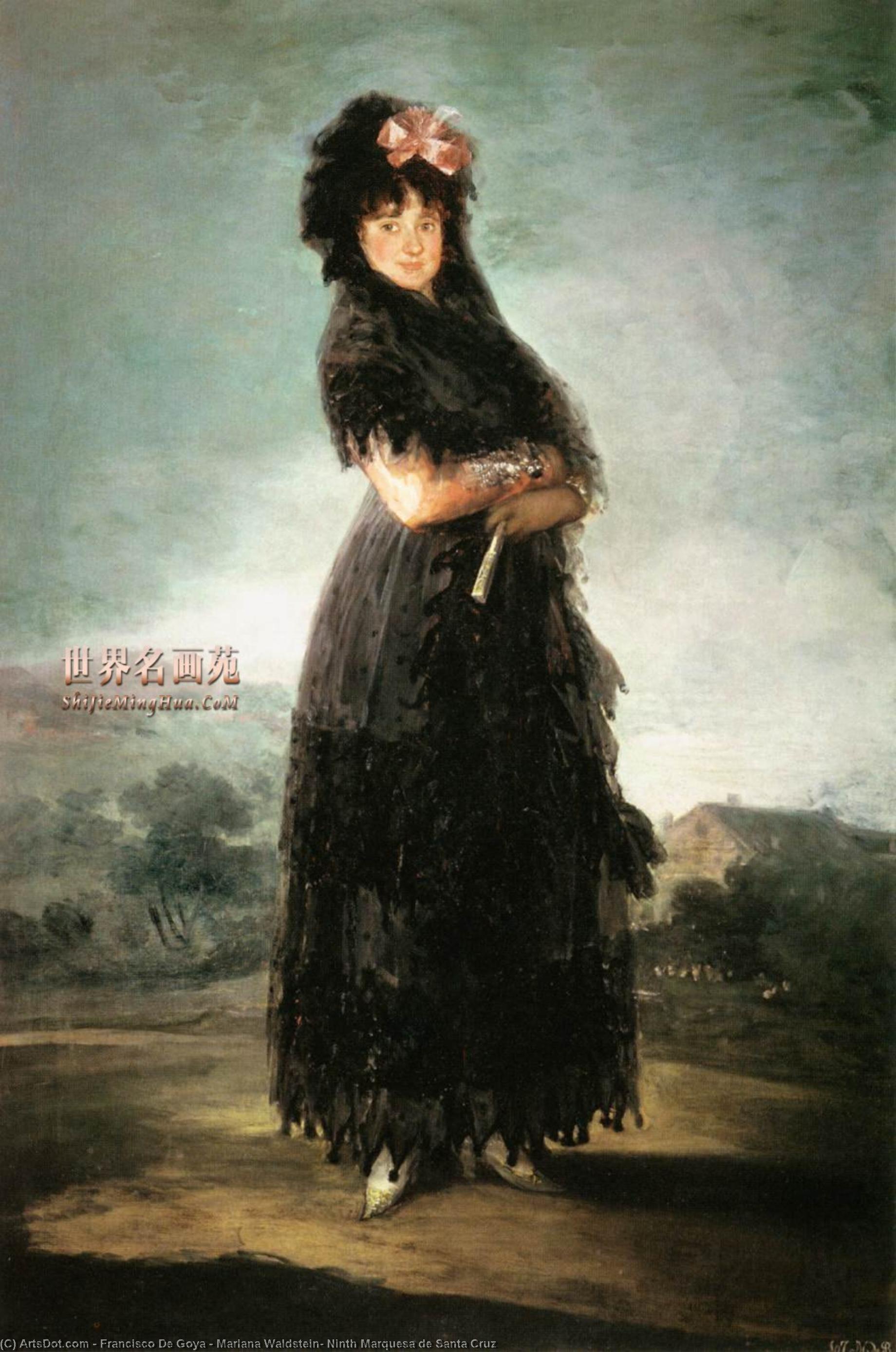 WikiOO.org - Енциклопедия за изящни изкуства - Живопис, Произведения на изкуството Francisco De Goya - Mariana Waldstein, Ninth Marquesa de Santa Cruz