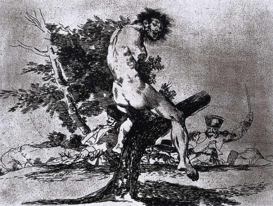 Wikioo.org - Bách khoa toàn thư về mỹ thuật - Vẽ tranh, Tác phẩm nghệ thuật Francisco De Goya - This is worse