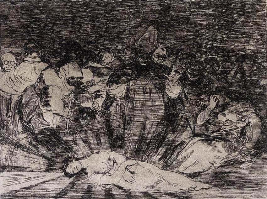 Wikioo.org - The Encyclopedia of Fine Arts - Painting, Artwork by Francisco De Goya - Truth Has Died