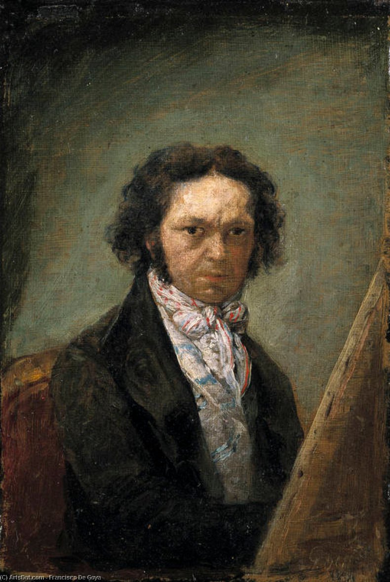 Wikioo.org - The Encyclopedia of Fine Arts - Painting, Artwork by Francisco De Goya - Self portrait