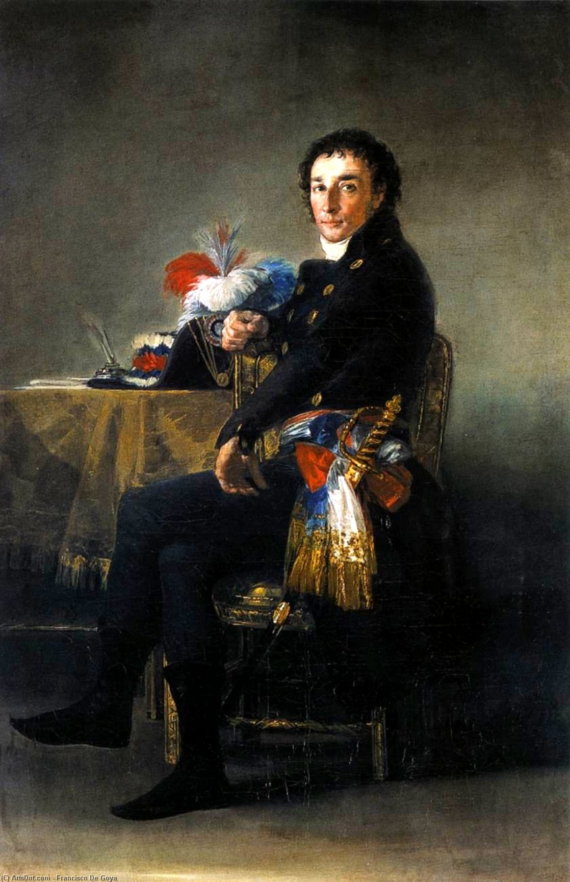 Wikioo.org - The Encyclopedia of Fine Arts - Painting, Artwork by Francisco De Goya - Portrait of Ferdinand Guillemardet