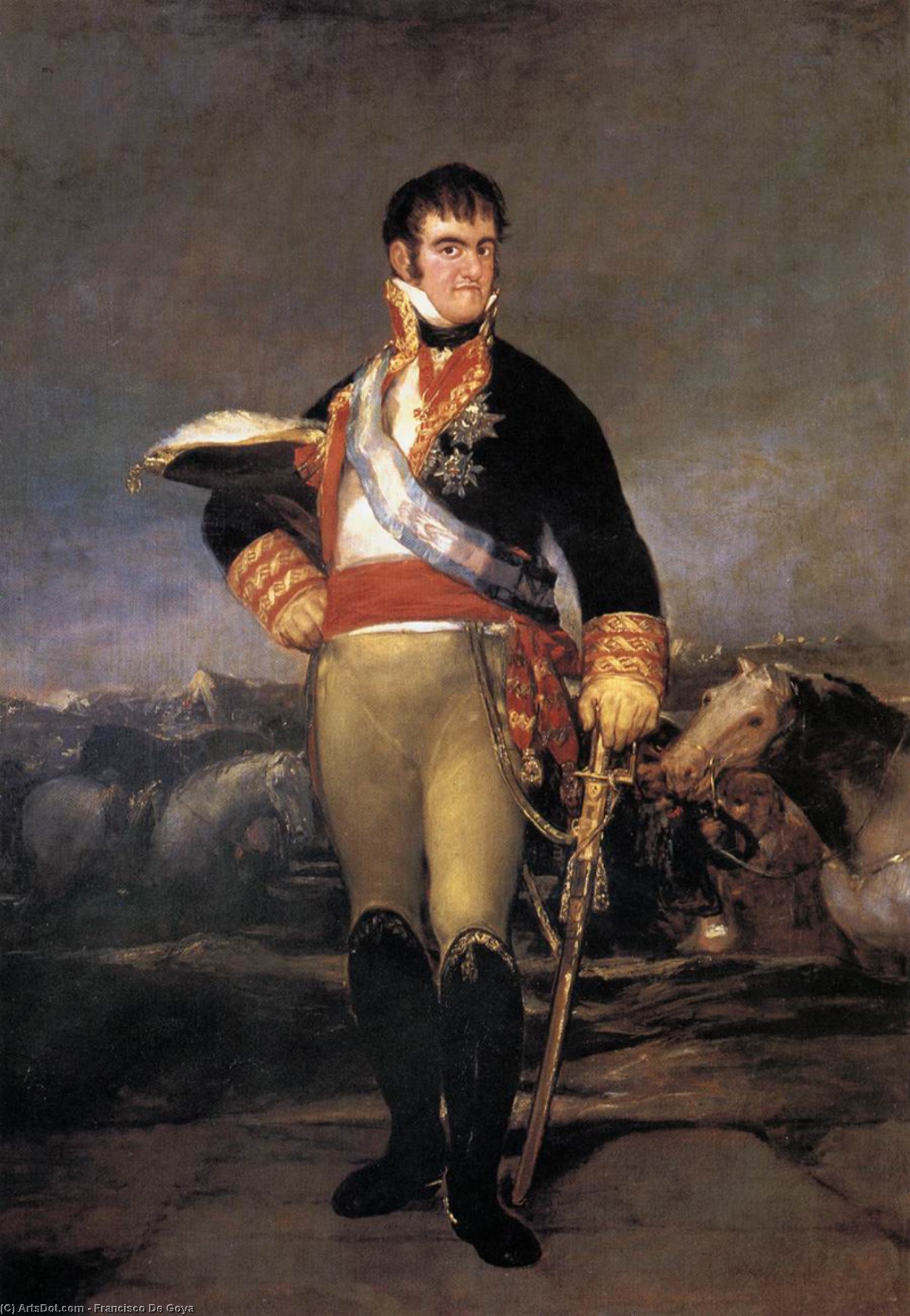 WikiOO.org - אנציקלופדיה לאמנויות יפות - ציור, יצירות אמנות Francisco De Goya - Ferdinand VII