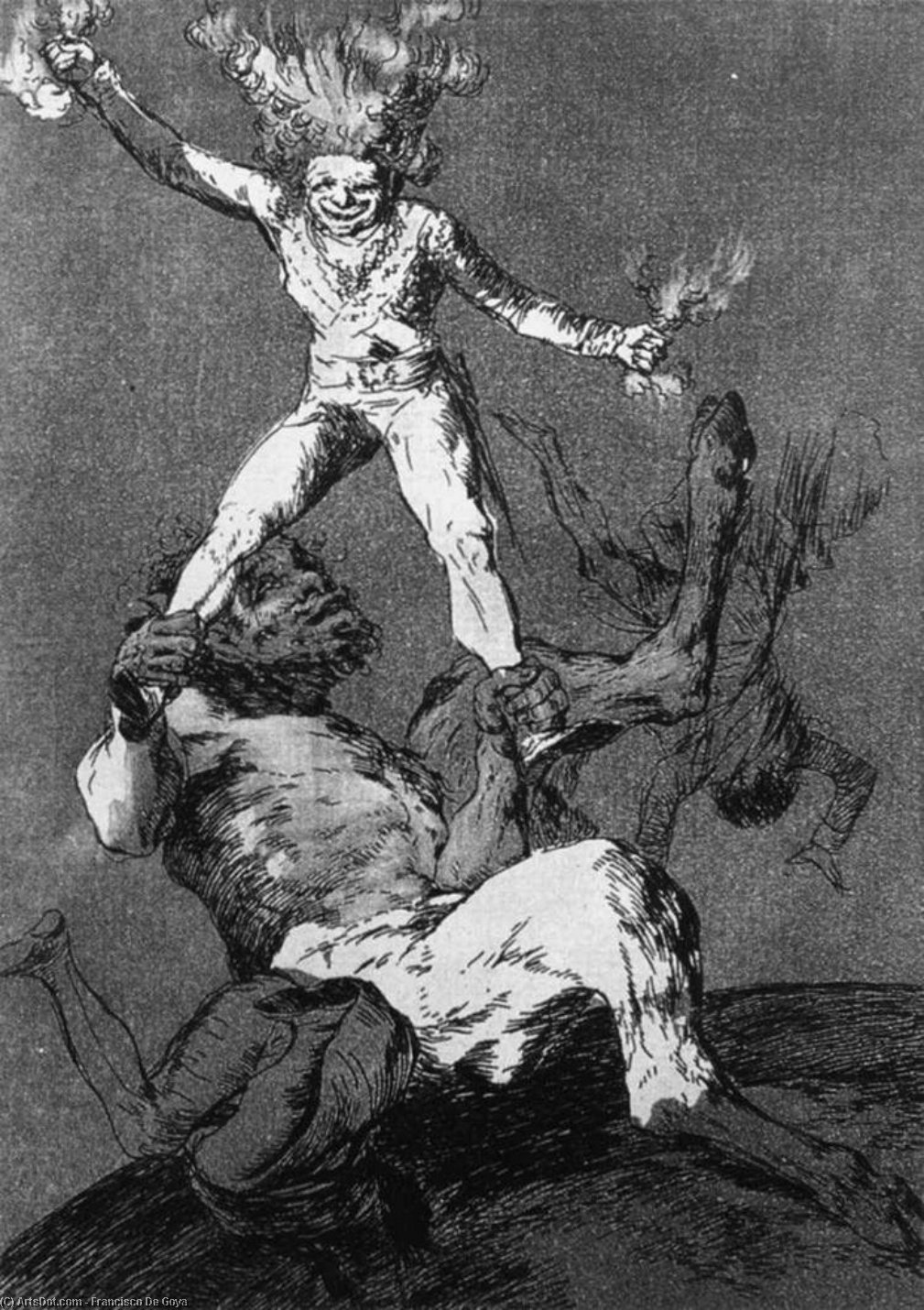 Wikioo.org - The Encyclopedia of Fine Arts - Painting, Artwork by Francisco De Goya - Rise and Fall