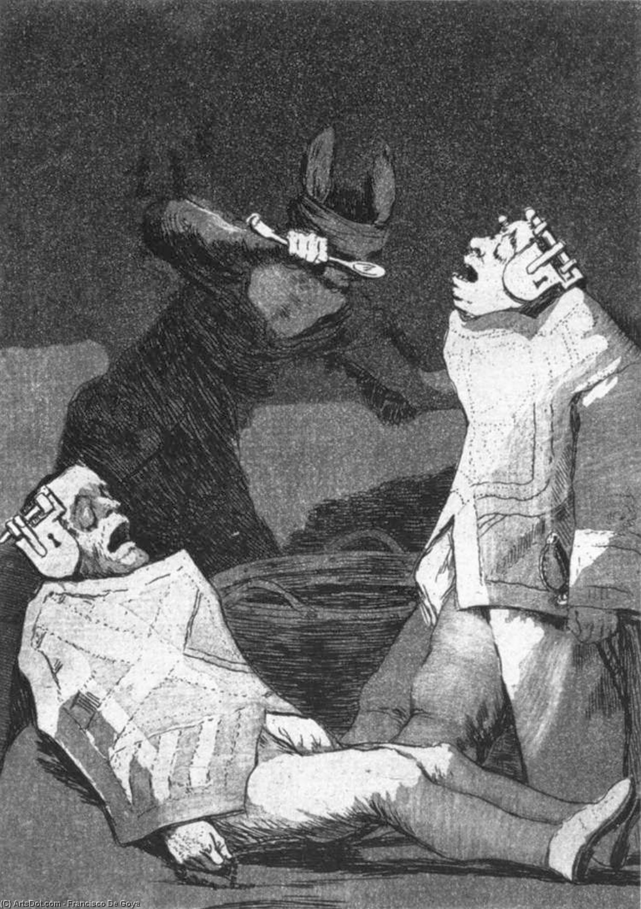 WikiOO.org – 美術百科全書 - 繪畫，作品 Francisco De Goya - 龙猫的