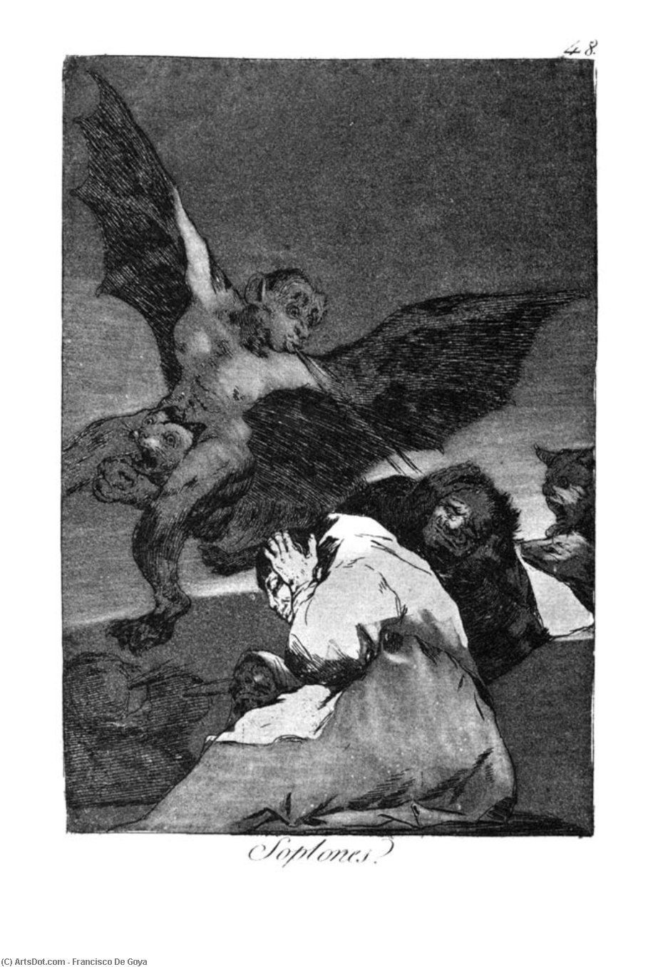 WikiOO.org - Encyclopedia of Fine Arts - Lukisan, Artwork Francisco De Goya - Squealers?