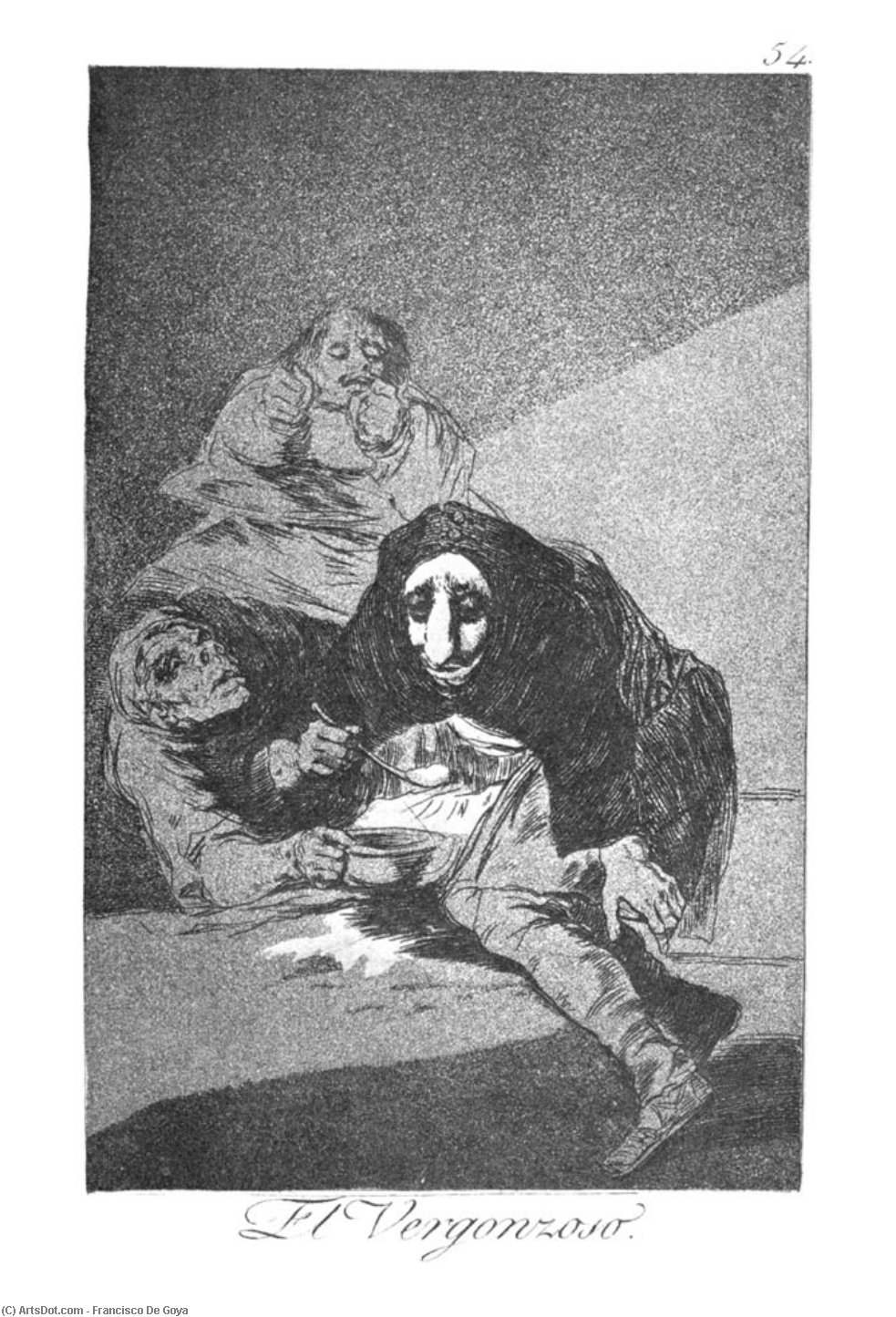 Wikioo.org - The Encyclopedia of Fine Arts - Painting, Artwork by Francisco De Goya - The shy man