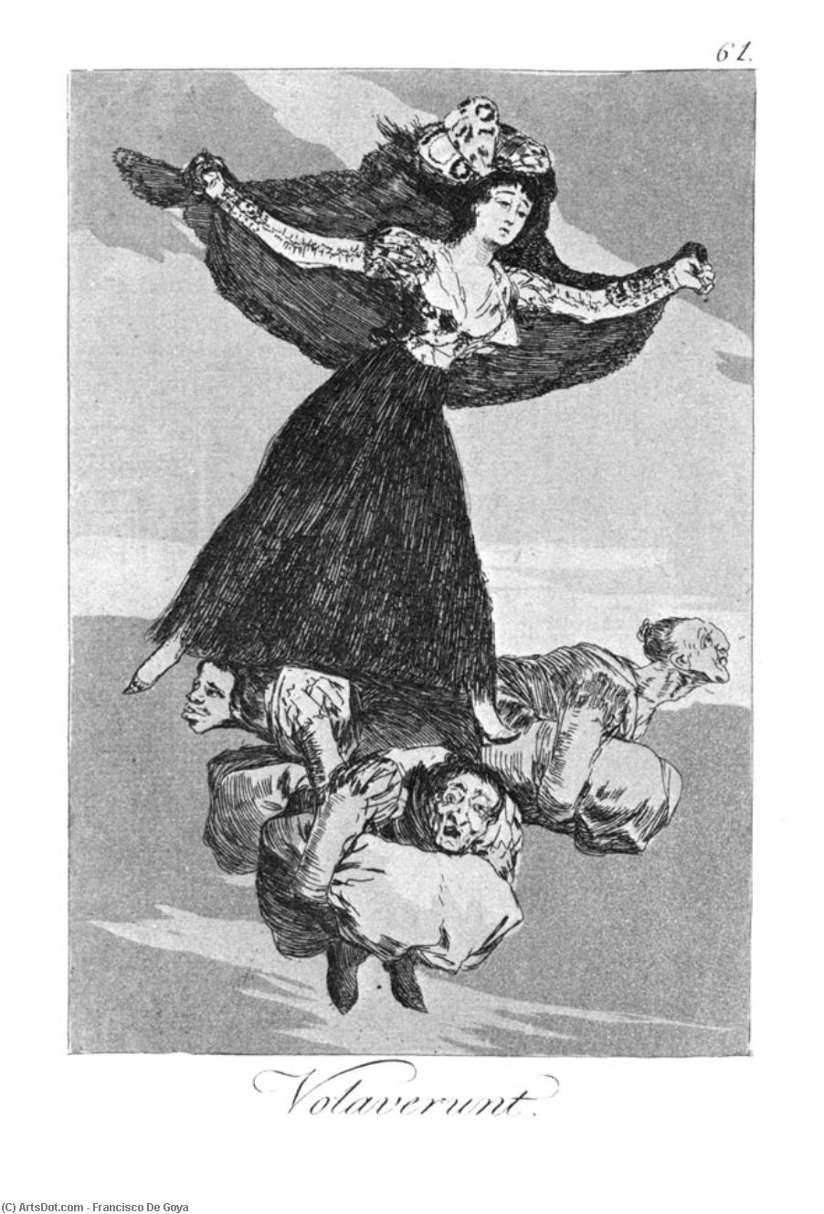 WikiOO.org - 백과 사전 - 회화, 삽화 Francisco De Goya - They have flown