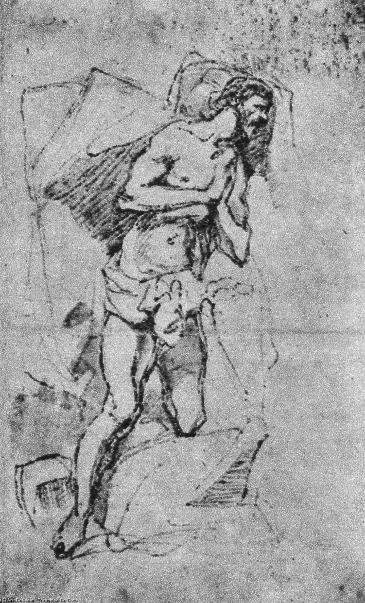WikiOO.org - Encyclopedia of Fine Arts - Lukisan, Artwork Francisco De Goya - They Pare