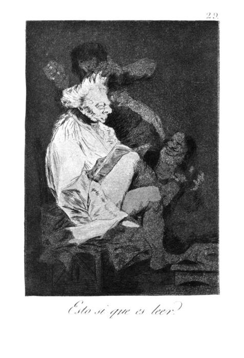 WikiOO.org - Encyclopedia of Fine Arts - Lukisan, Artwork Francisco De Goya - This certainly is reading