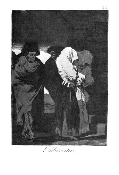 WikiOO.org - Encyclopedia of Fine Arts - Lukisan, Artwork Francisco De Goya - Poor little girls!