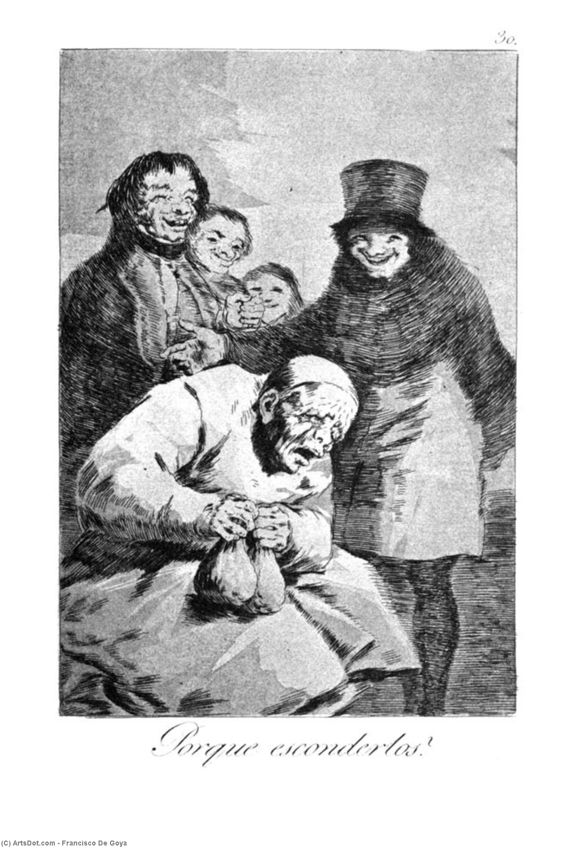 Wikioo.org – La Enciclopedia de las Bellas Artes - Pintura, Obras de arte de Francisco De Goya - porqué piel  ellos