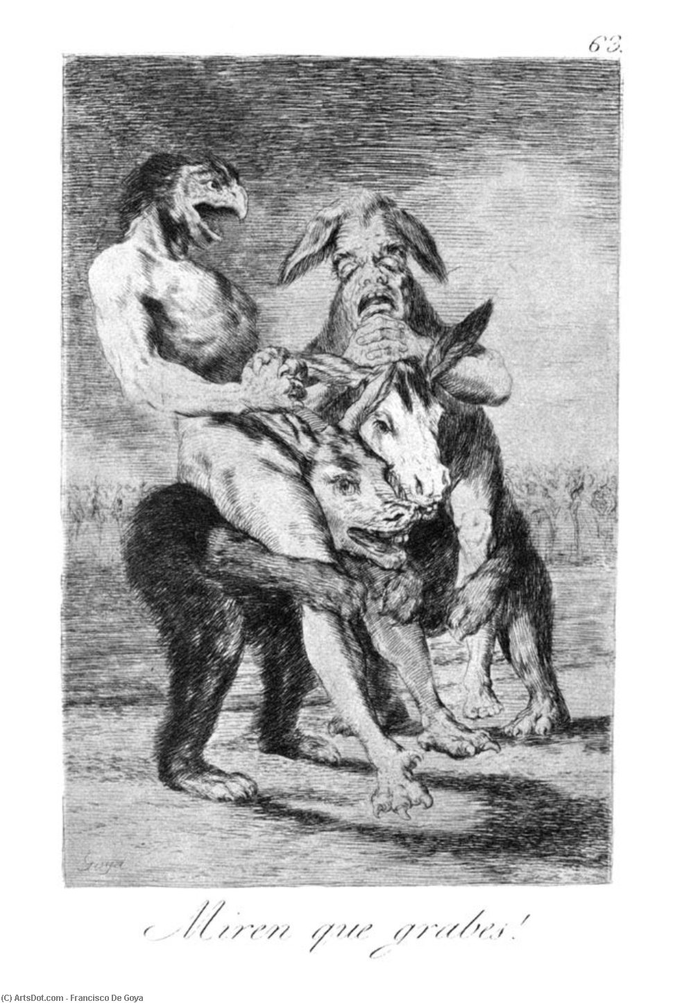 WikiOO.org - אנציקלופדיה לאמנויות יפות - ציור, יצירות אמנות Francisco De Goya - Look how solemn they are
