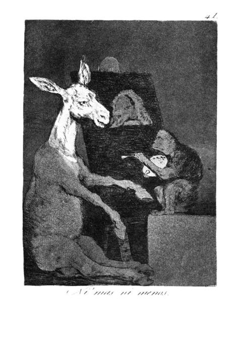 WikiOO.org - Encyclopedia of Fine Arts - Festés, Grafika Francisco De Goya - Neither more nor less