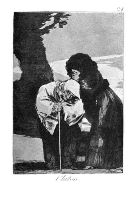 Wikioo.org – La Enciclopedia de las Bellas Artes - Pintura, Obras de arte de Francisco De Goya - Silencio