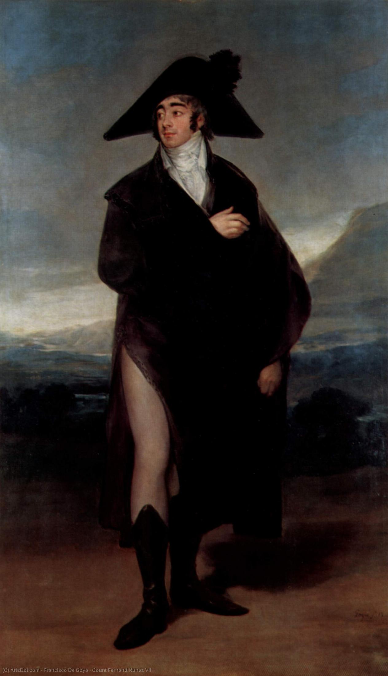 Wikioo.org - Bách khoa toàn thư về mỹ thuật - Vẽ tranh, Tác phẩm nghệ thuật Francisco De Goya - Count Fernand Nunez VII