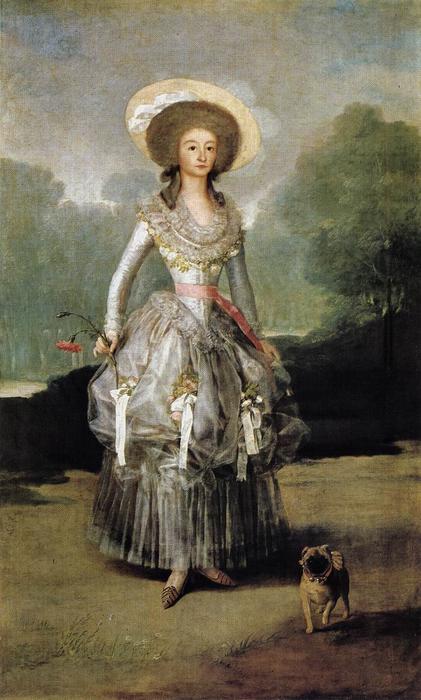 Wikioo.org – La Enciclopedia de las Bellas Artes - Pintura, Obras de arte de Francisco De Goya - Mariana Marquesa de Pontejos