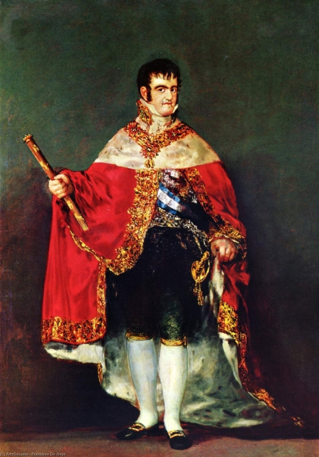WikiOO.org - Енциклопедия за изящни изкуства - Живопис, Произведения на изкуството Francisco De Goya - Portrait of Ferdinand VII