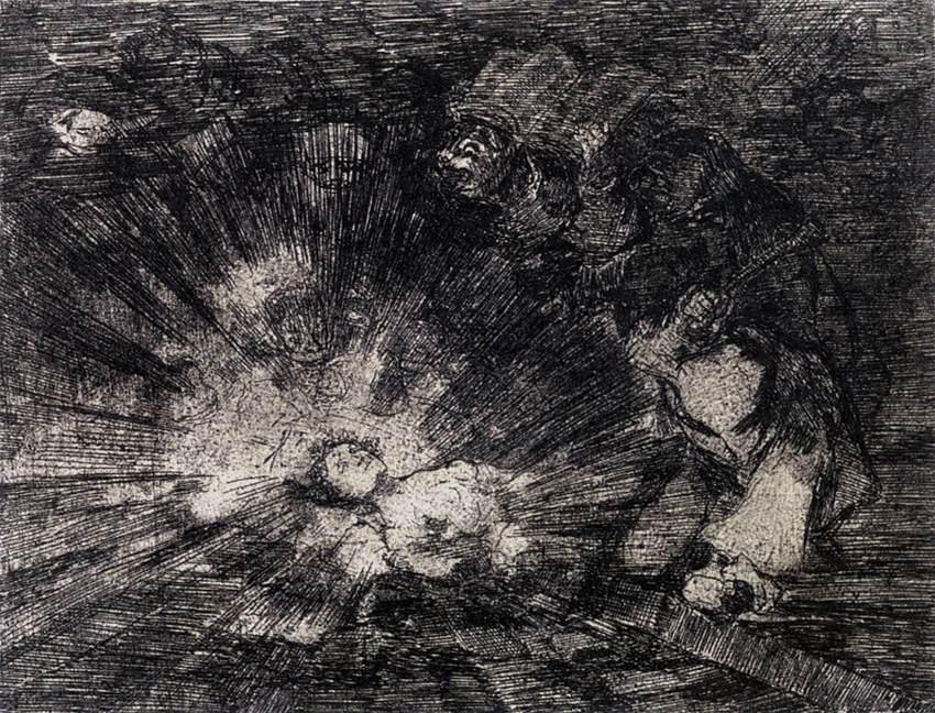 WikiOO.org - Enciclopedia of Fine Arts - Pictura, lucrări de artă Francisco De Goya - Will she rise again?