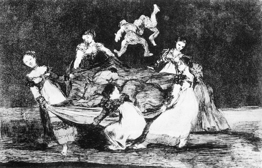 Wikoo.org - موسوعة الفنون الجميلة - اللوحة، العمل الفني Francisco De Goya - Feminine Folly