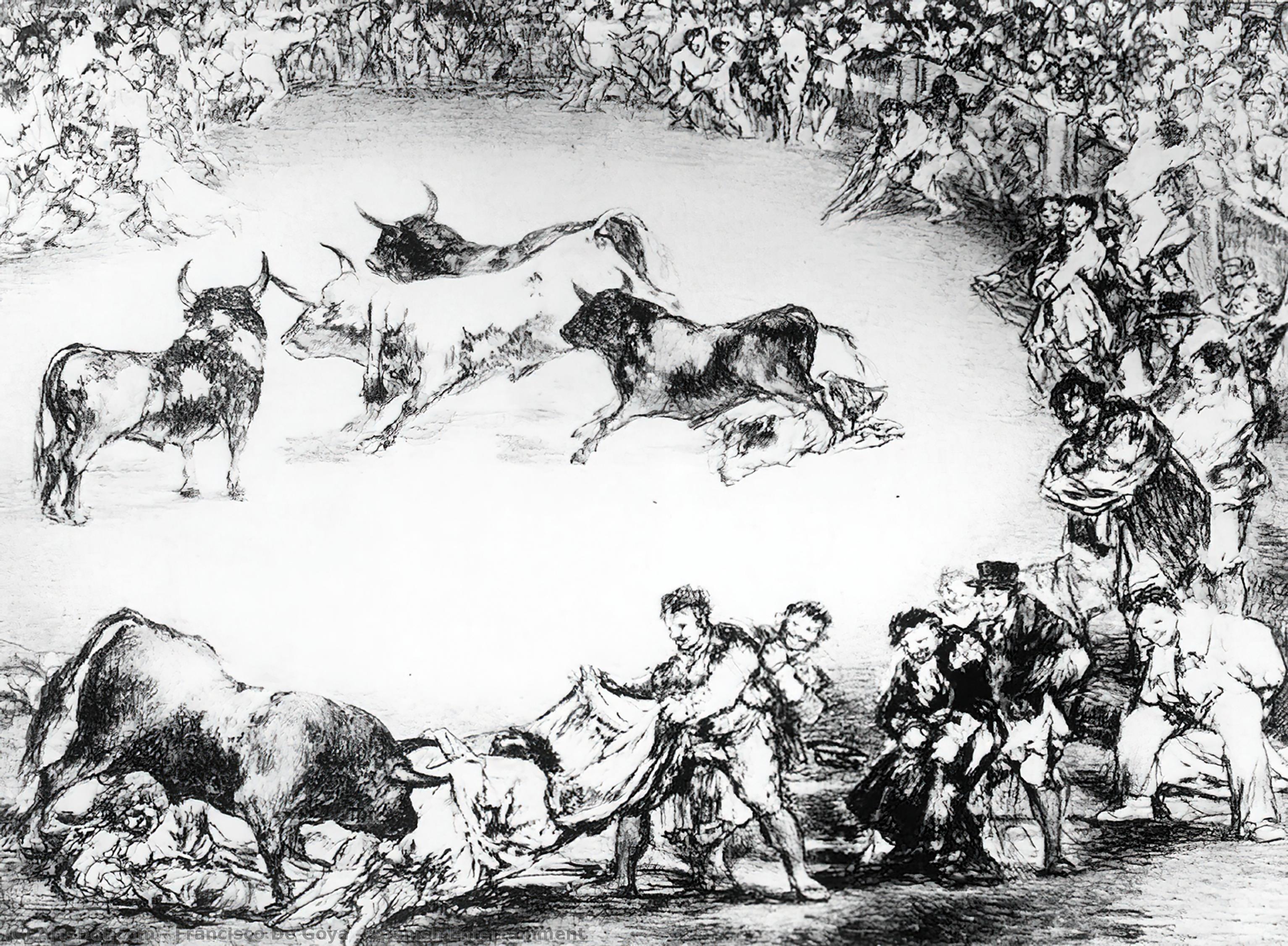 WikiOO.org - אנציקלופדיה לאמנויות יפות - ציור, יצירות אמנות Francisco De Goya - Spanish Entertainment