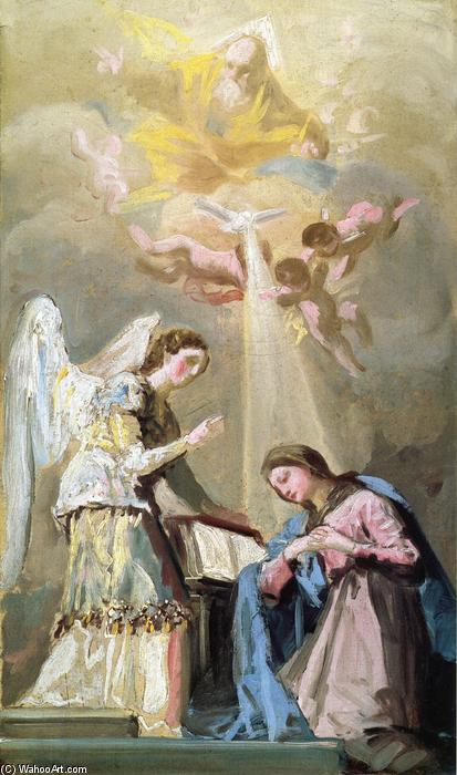 Wikioo.org - The Encyclopedia of Fine Arts - Painting, Artwork by Francisco De Goya - The Annunciation