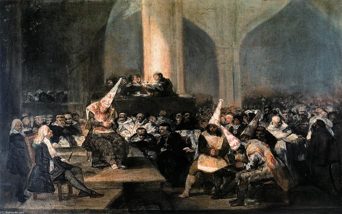 WikiOO.org - Енциклопедия за изящни изкуства - Живопис, Произведения на изкуството Francisco De Goya - Inquisition Scene