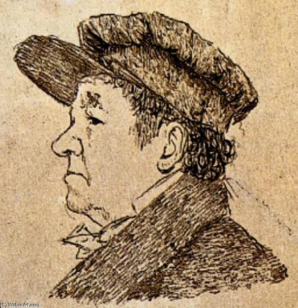 WikiOO.org - 百科事典 - 絵画、アートワーク Francisco De Goya - セルフポートレート