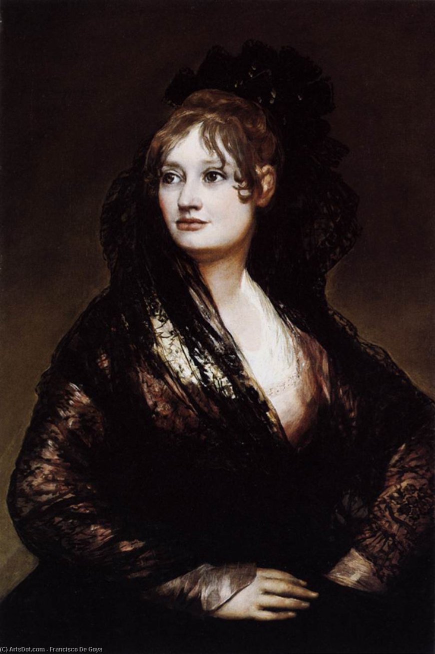 Wikioo.org - The Encyclopedia of Fine Arts - Painting, Artwork by Francisco De Goya - Dona Isabel de Porcel