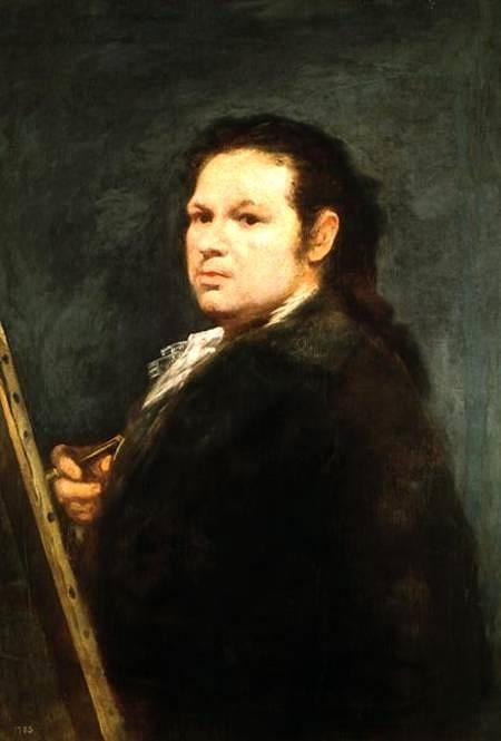 Wikoo.org - موسوعة الفنون الجميلة - اللوحة، العمل الفني Francisco De Goya - Self portrait