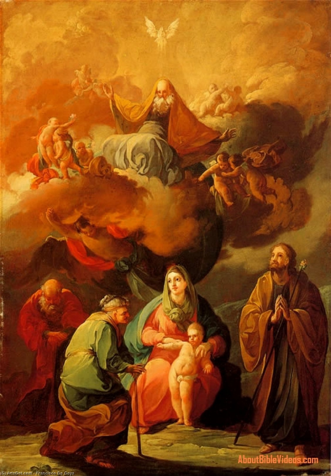 Wikioo.org – La Enciclopedia de las Bellas Artes - Pintura, Obras de arte de Francisco De Goya - Triple generación
