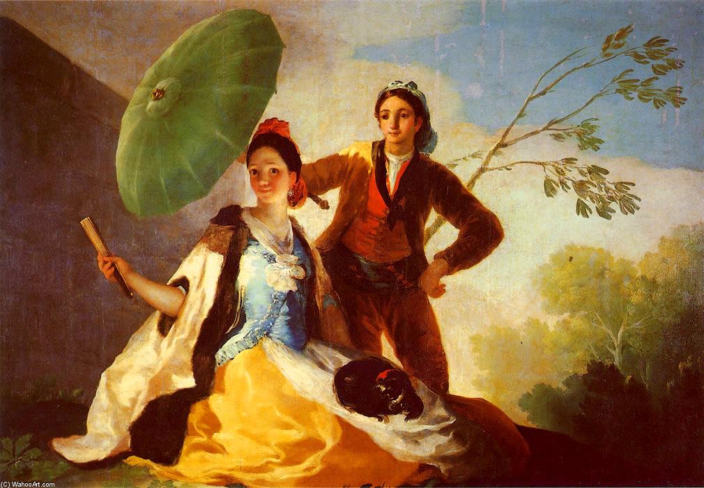Wikioo.org - สารานุกรมวิจิตรศิลป์ - จิตรกรรม Francisco De Goya - The Parasol