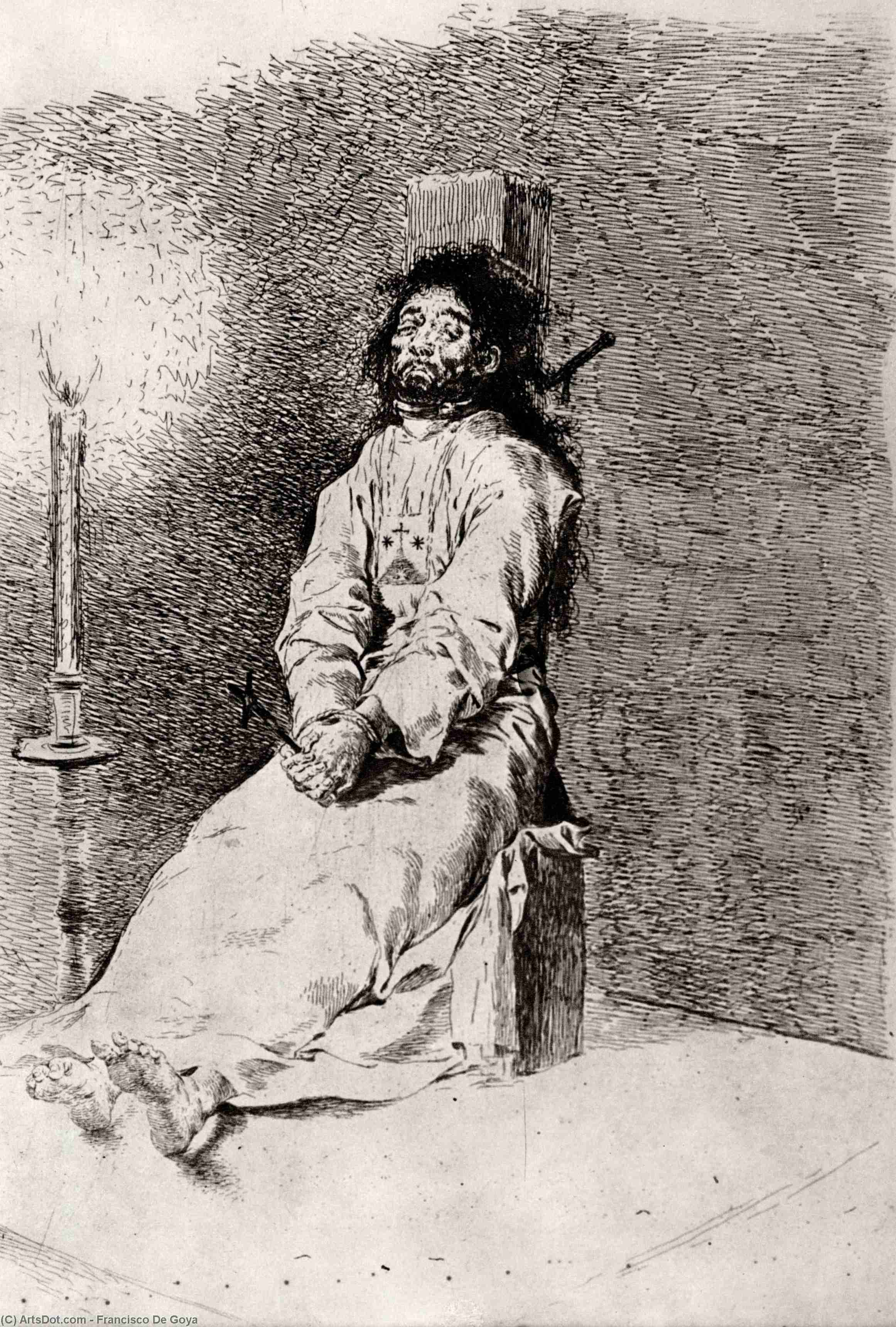 Wikioo.org – L'Enciclopedia delle Belle Arti - Pittura, Opere di Francisco De Goya - Irrigidito